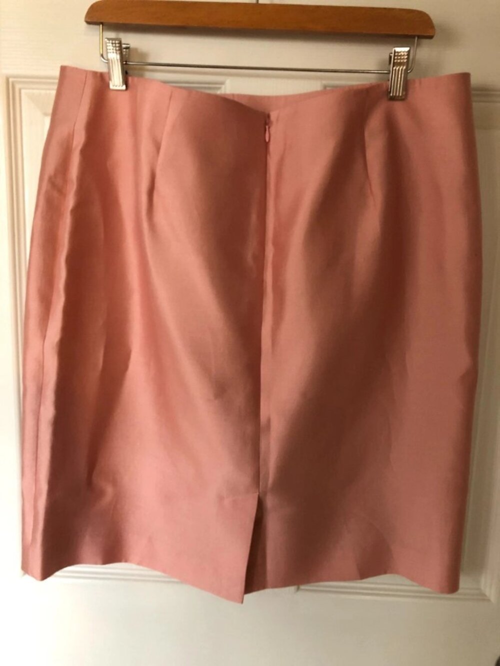 Talbots Womens Silk Blend Pink Skirt Size 16 Petites